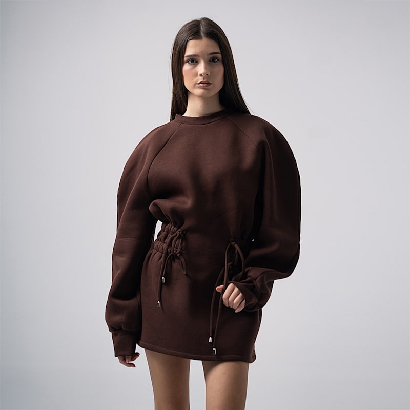 Thumbnail of Mins Dress Dark Brown  Color image