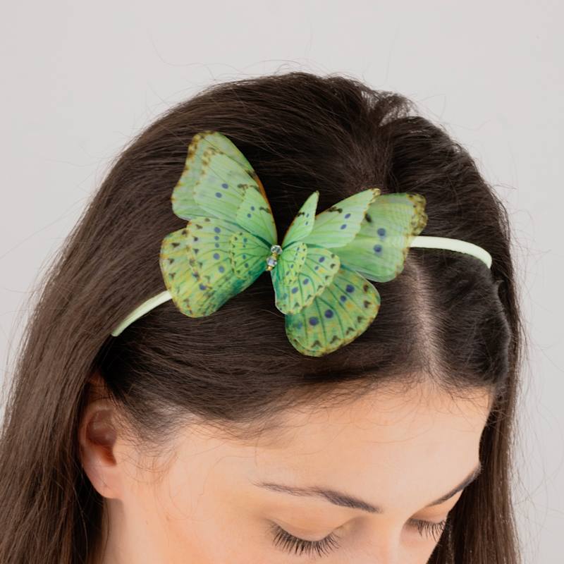 Thumbnail of Butterfly Headband Mint Green Hairband Hair Accessory image