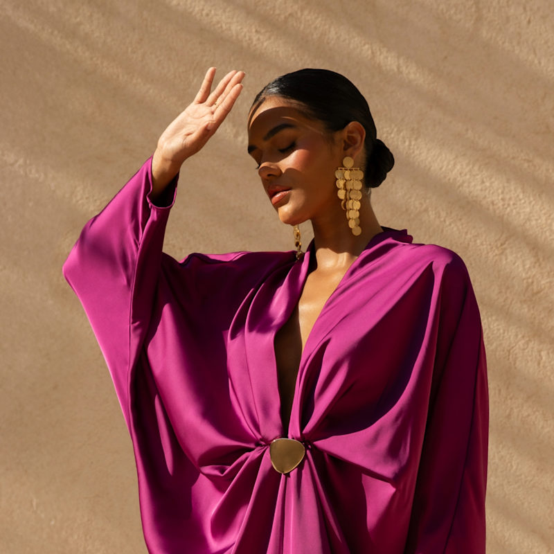 Thumbnail of Minted Coin Gold Plated Chandelier Earrings image