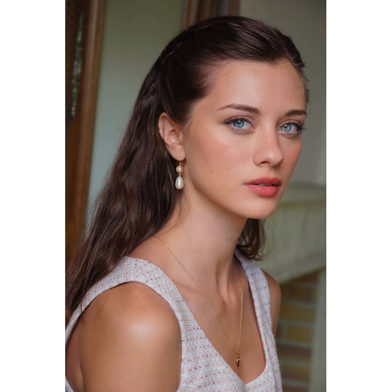 Thumbnail of Mira Pearl Earrings image