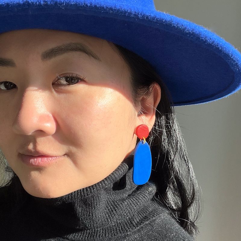 Thumbnail of Miro Drop Earrings In Blue image