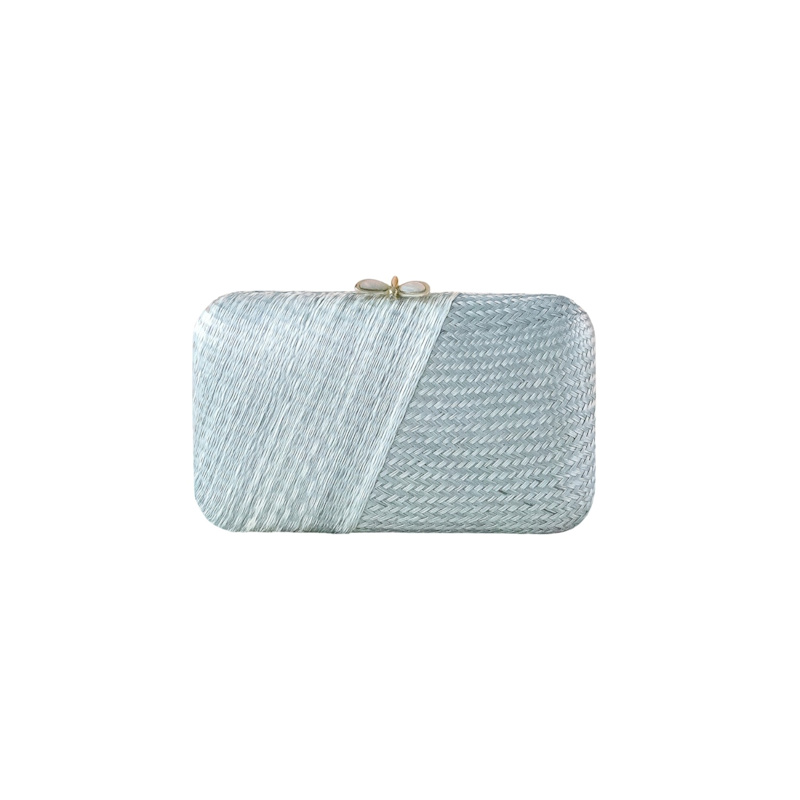 Thumbnail of Misty Grey Kimono Clutch Purse image