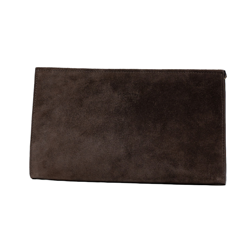 Thumbnail of Mitte Suede Clutch Bag - Dark Brown image