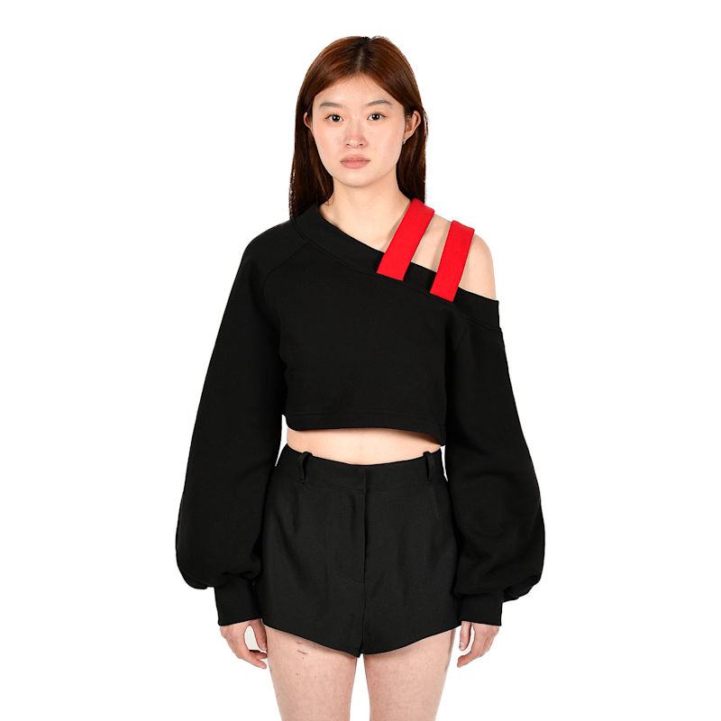 Thumbnail of Mixed Cold Shoulder Top image