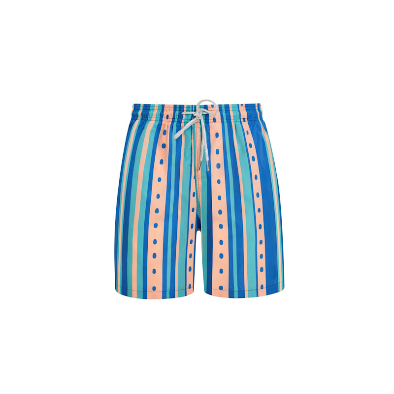 Thumbnail of Mixed Summer Stripe Men's Swim Shorts image