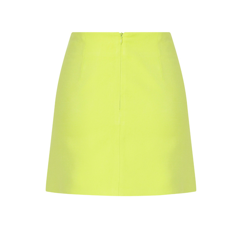 Thumbnail of Vance A Line Mini Skirt In Lime image