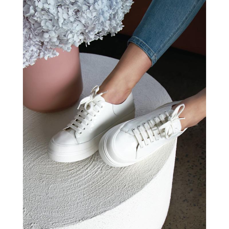 Thumbnail of Just A Dream Croc Leather Sneaker - White image