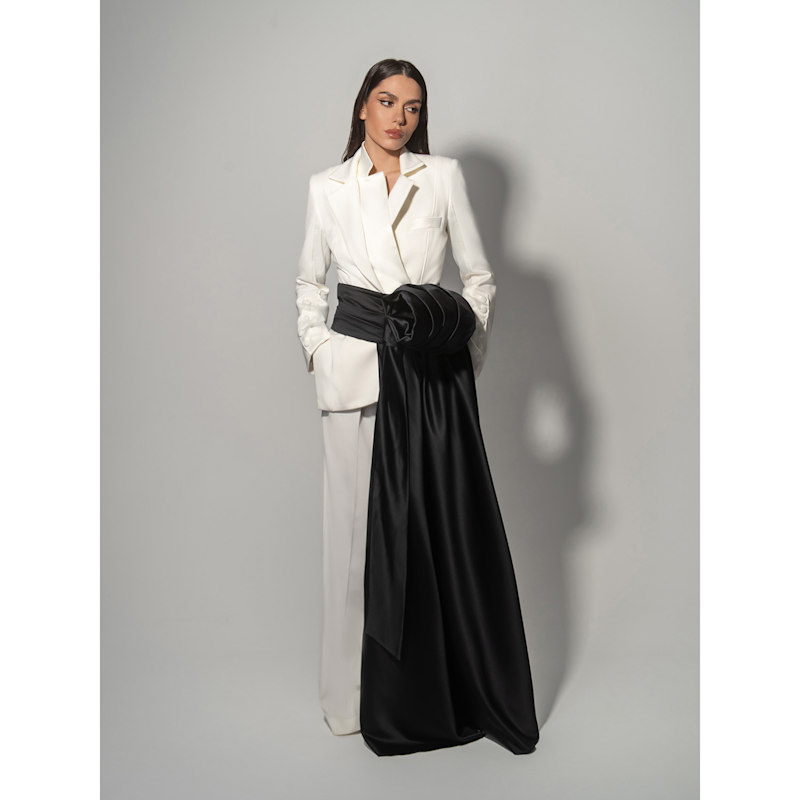 Thumbnail of Modern Power Floor-Length Satin Belt image