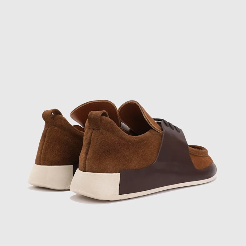 Thumbnail of Modric Saddle Brown Suede Leather Men's Oxford image