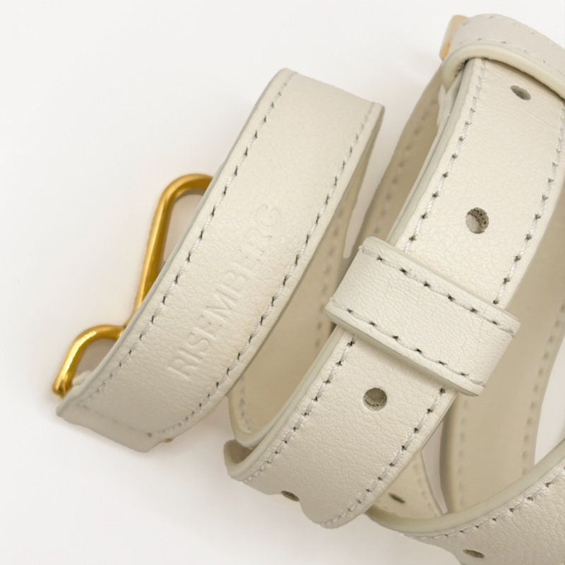 Modular Leather Strap In Creme | Risemberg | Wolf & Badger
