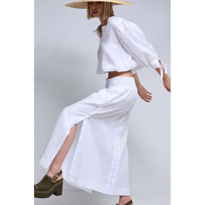 Thumbnail of Mojito Linen Maxi Skirt - Ivory image