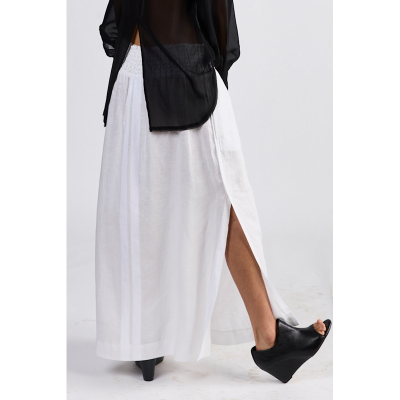 Thumbnail of Mojito Linen Maxi Skirt - Ivory image