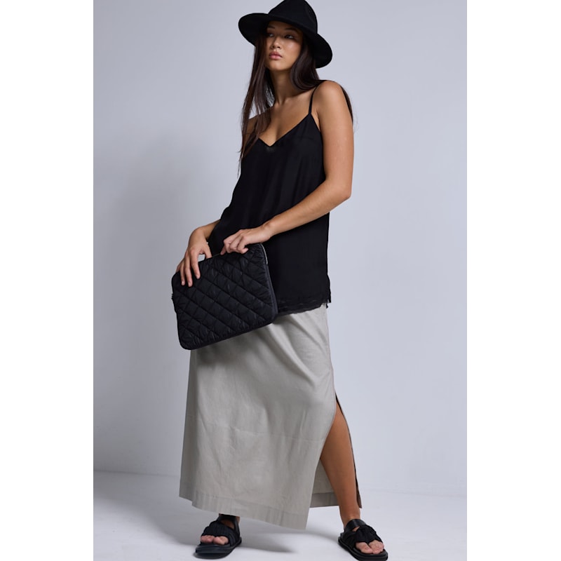 Thumbnail of Mojito Linen Maxi Skirt - Latte image
