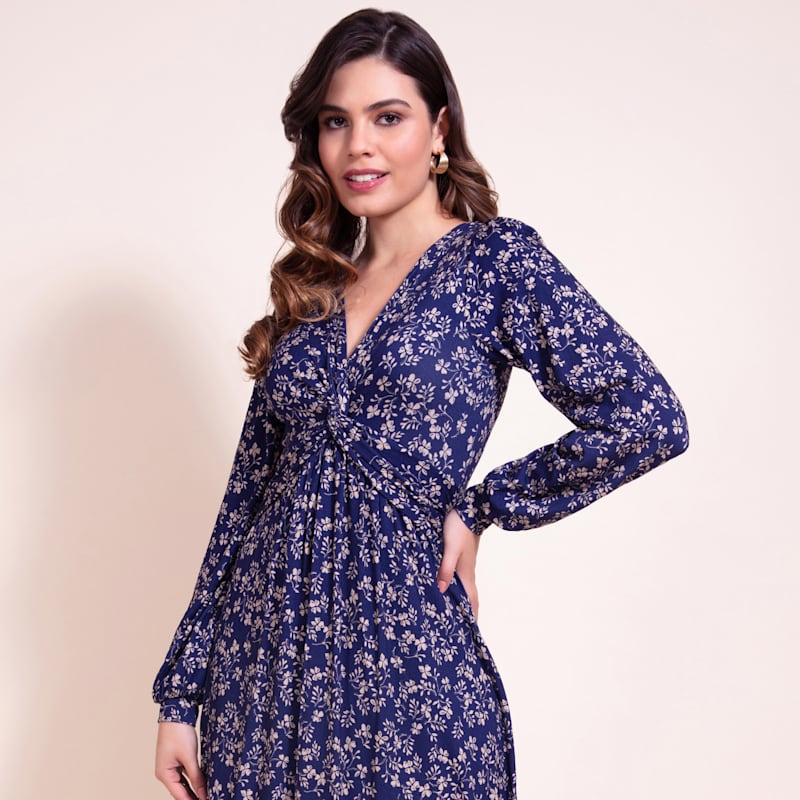 knee length dresses for ladies Grey Acid Wash Midi Dress – Coco Brooke main image 0