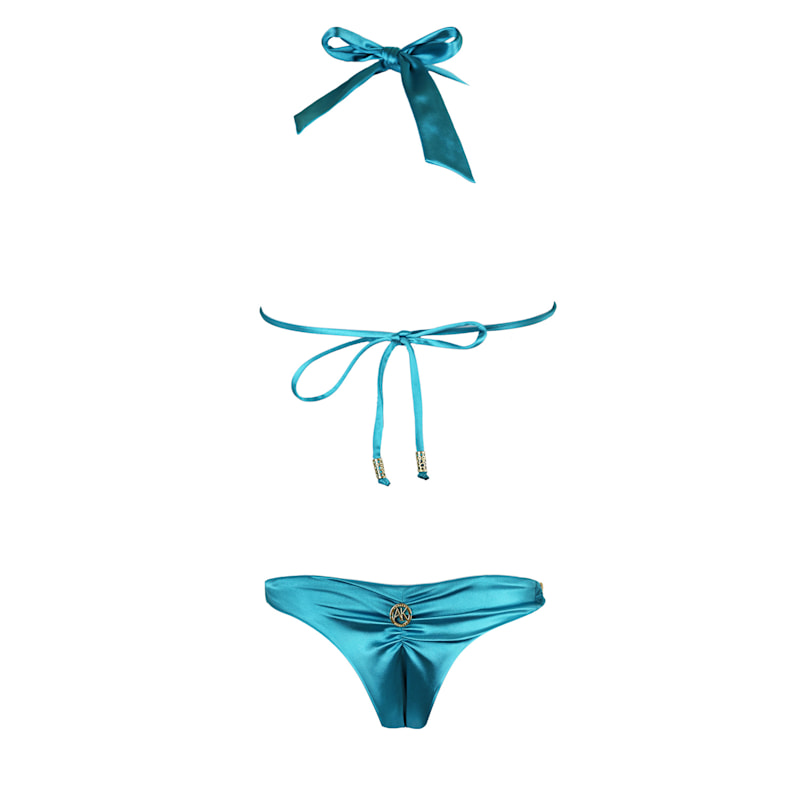 Thumbnail of Mona Blue Gold Chain Bikini image