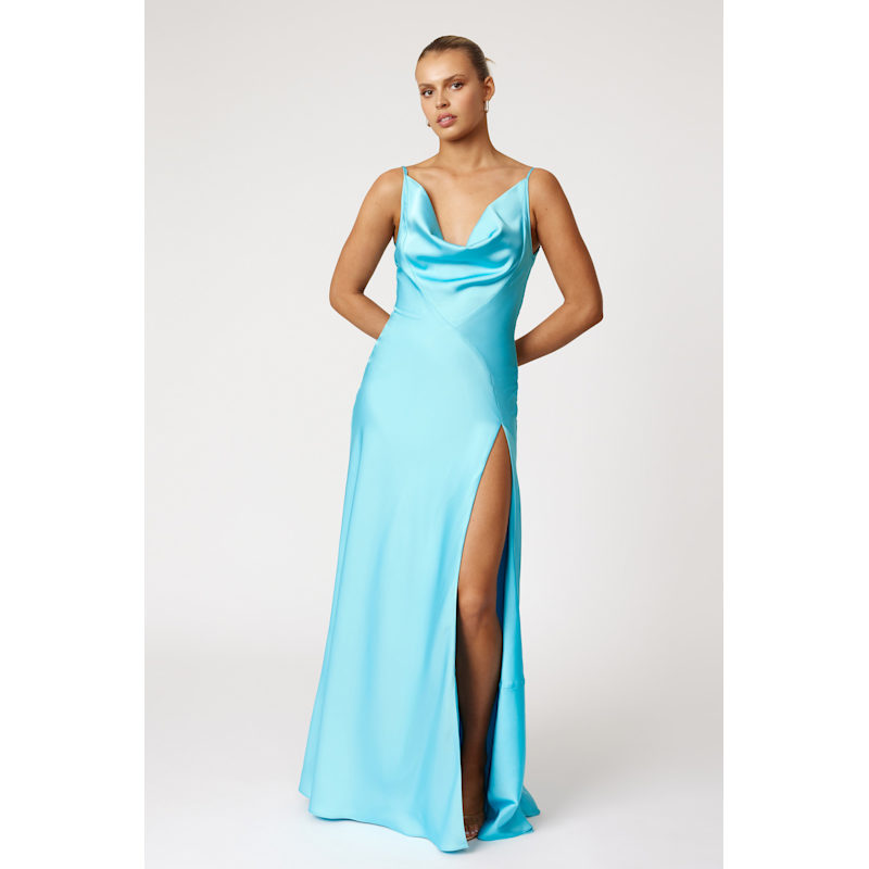 Thumbnail of Monroe Dress - Lagoon Blue image