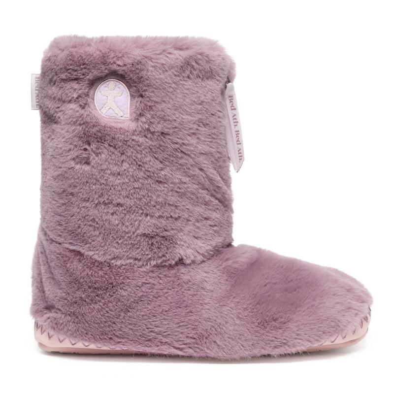 Thumbnail of Monroe - Faux Fur Slipper Boot - Aquarelle / Dusky Pink image