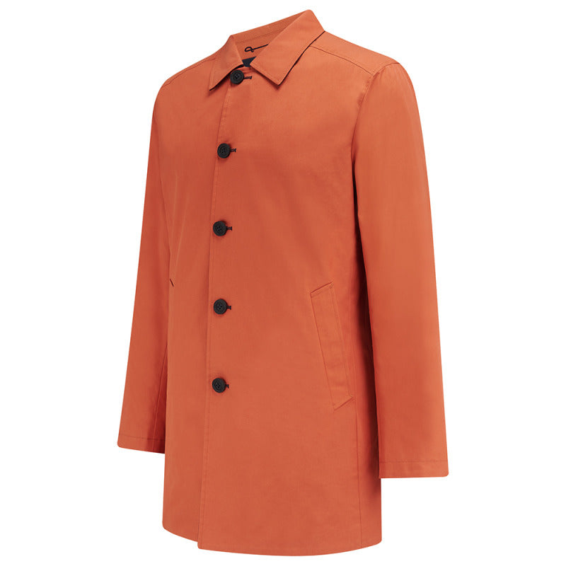 Thumbnail of Montague Reversible Raincoat - Orange/Navy image