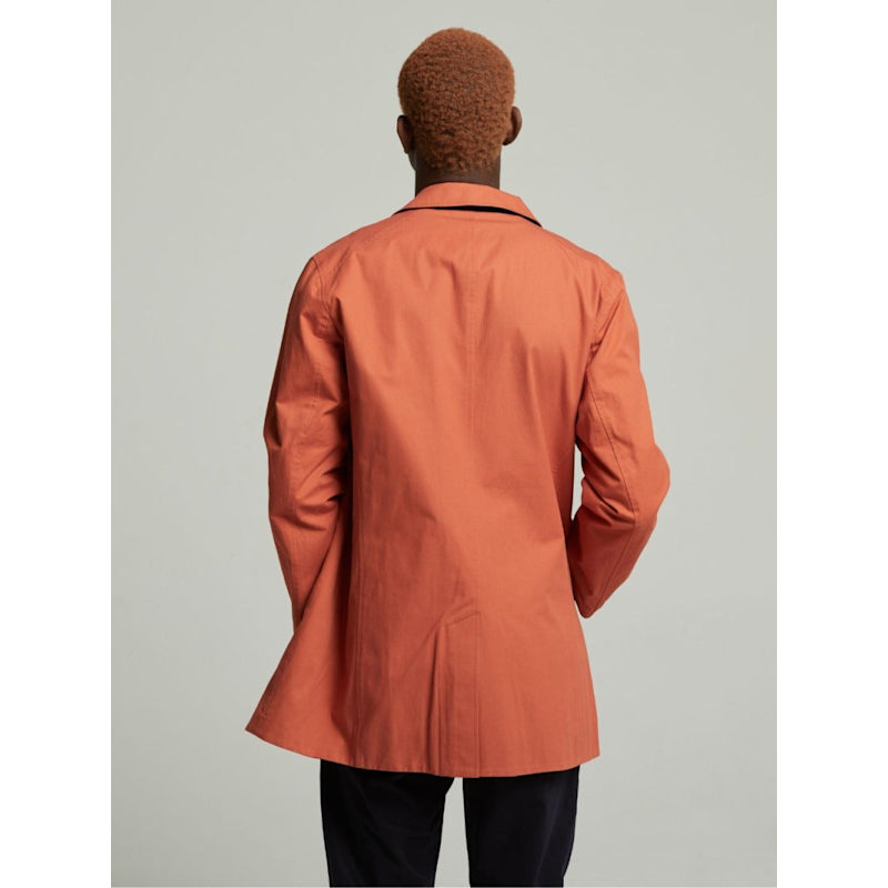 Thumbnail of Montague Reversible Raincoat - Orange/Navy image