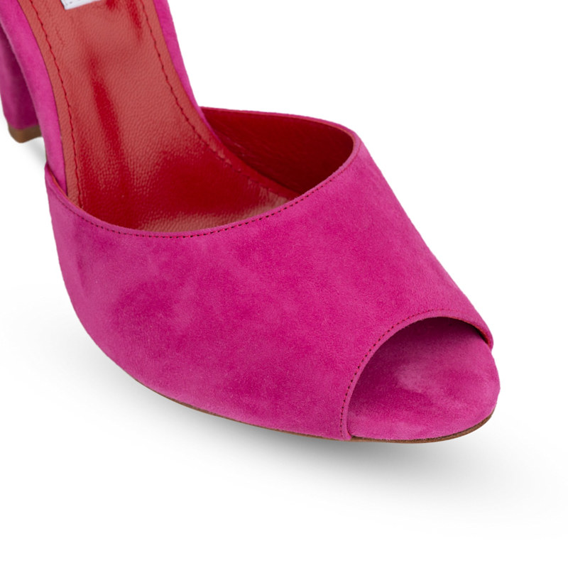 Thumbnail of Montavia Hot Pink Mules image