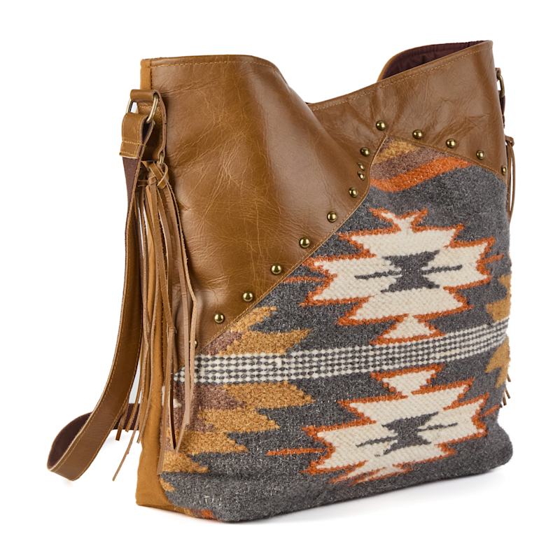 バッグ TENDERLOIN BOHO SHOULDERBAG Monterey - Luxury Leather Mix Boho Shoulder Bag - Multi Browns
