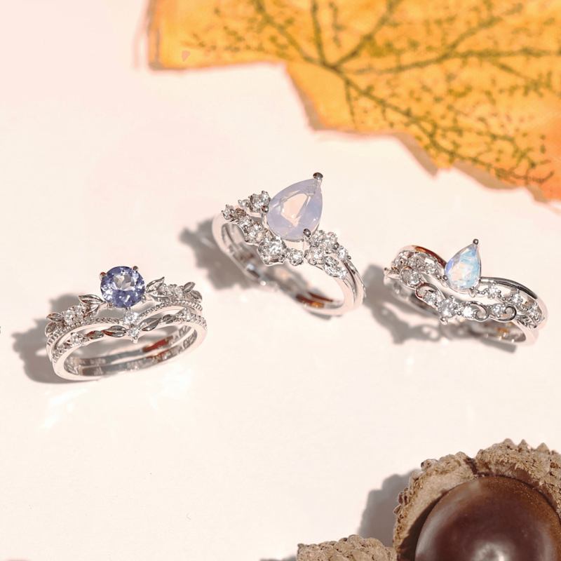 Thumbnail of Moonglade Vintage Ring White Gold Vermeil image