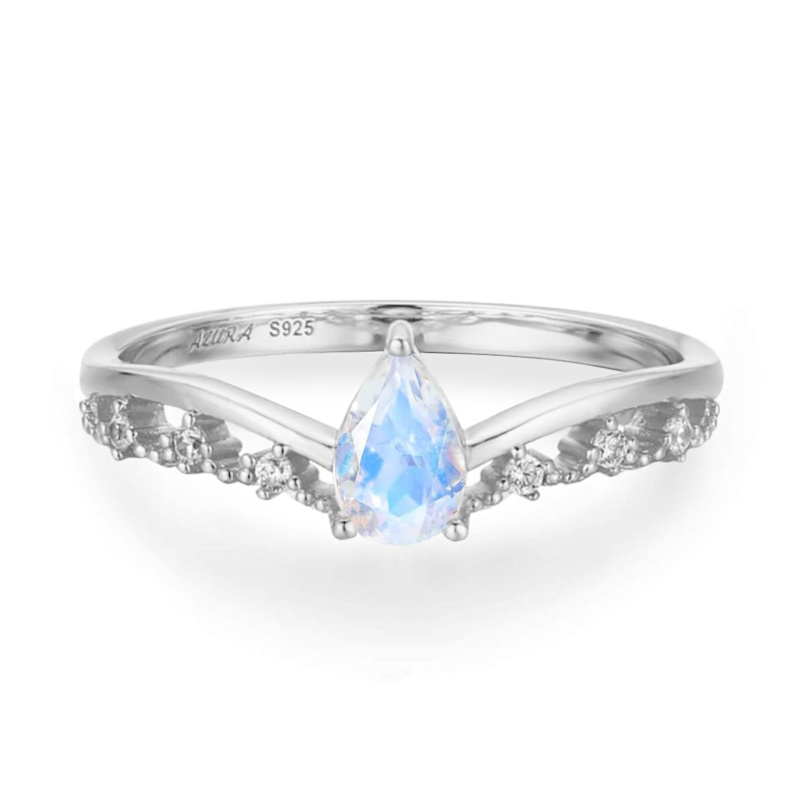 Thumbnail of Moonglade Vintage Ring White Gold Vermeil image