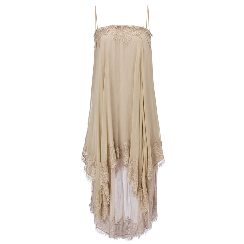 Moonlight Dress – Two-Tone Layered Lace Slip Dress by Belsize25