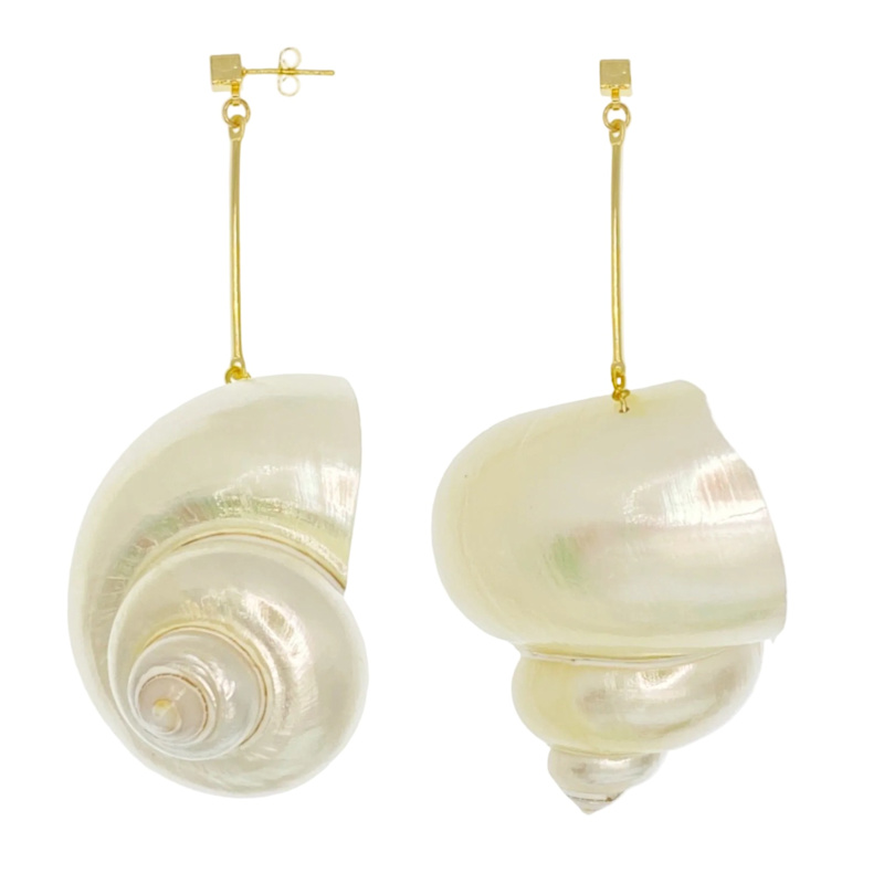 Thumbnail of Moonlit Conch Earrings image