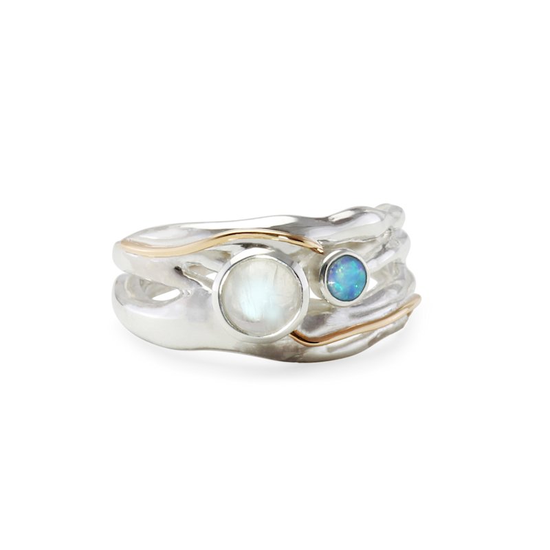 Thumbnail of Moonstone & Opal Ring image