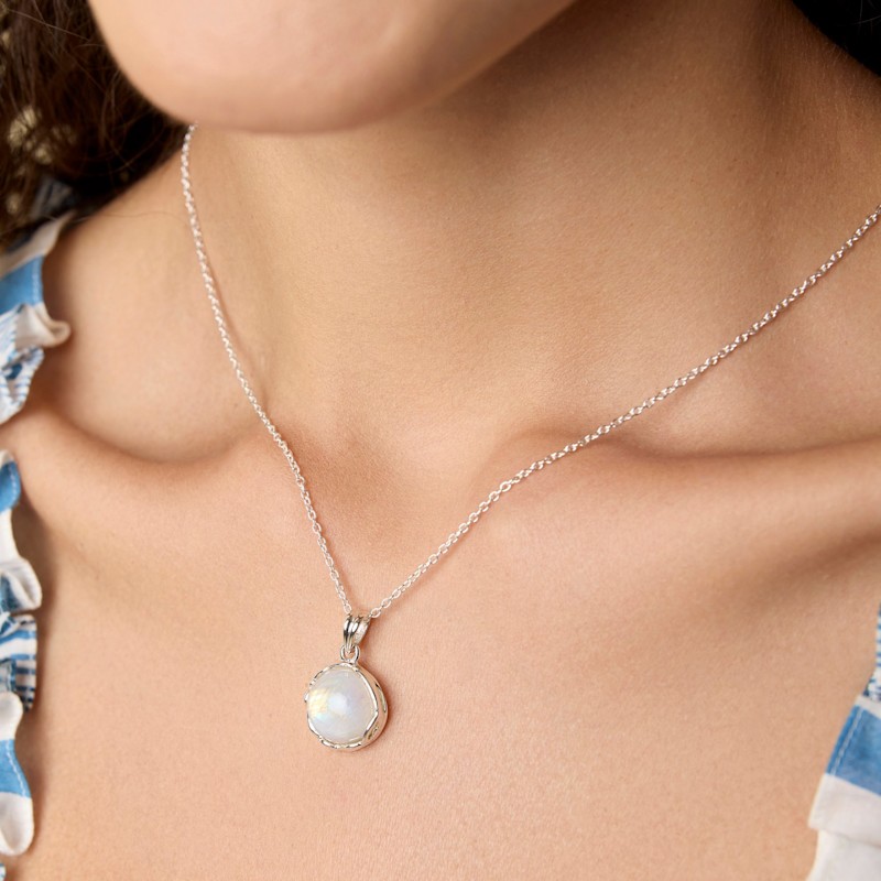 Thumbnail of Moonstone Pendant In Sterling Silver image