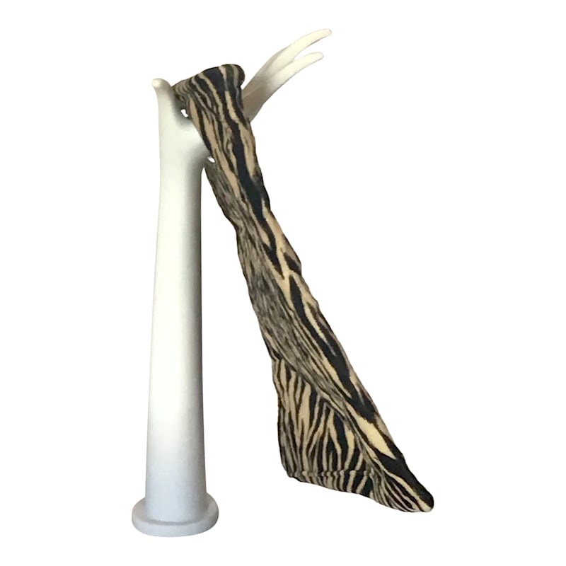 Thumbnail of Morphy Moldable Foldable Clutch Bag In Zebra Velvet image
