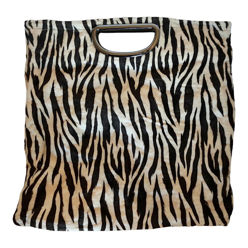 Thumbnail of Morphy Moldable Foldable Clutch Bag In Zebra Velvet image
