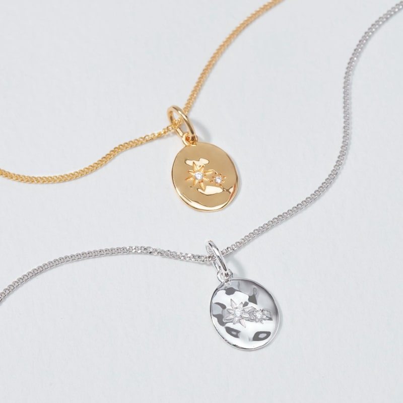 Thumbnail of Mother And Child Necklace Gold image
