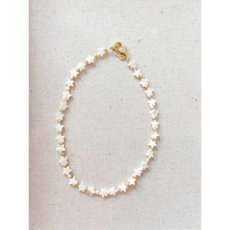 Thumbnail of Mother Of Pearl Star Necklace image
