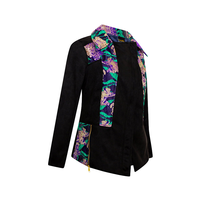 Thumbnail of Moto Jacket In What The Flower - Purple image