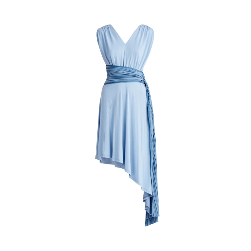 draped asymmetric midi dress Sheila main image 0