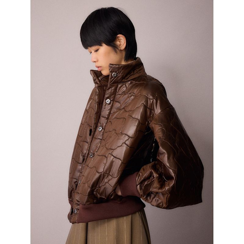 Thumbnail of Ms K Bomber Jacket / Chocolate image