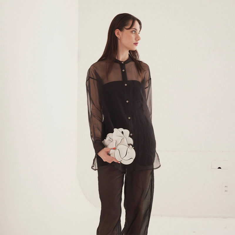 Thumbnail of Blossom Shoulder Bag Cloud - White image