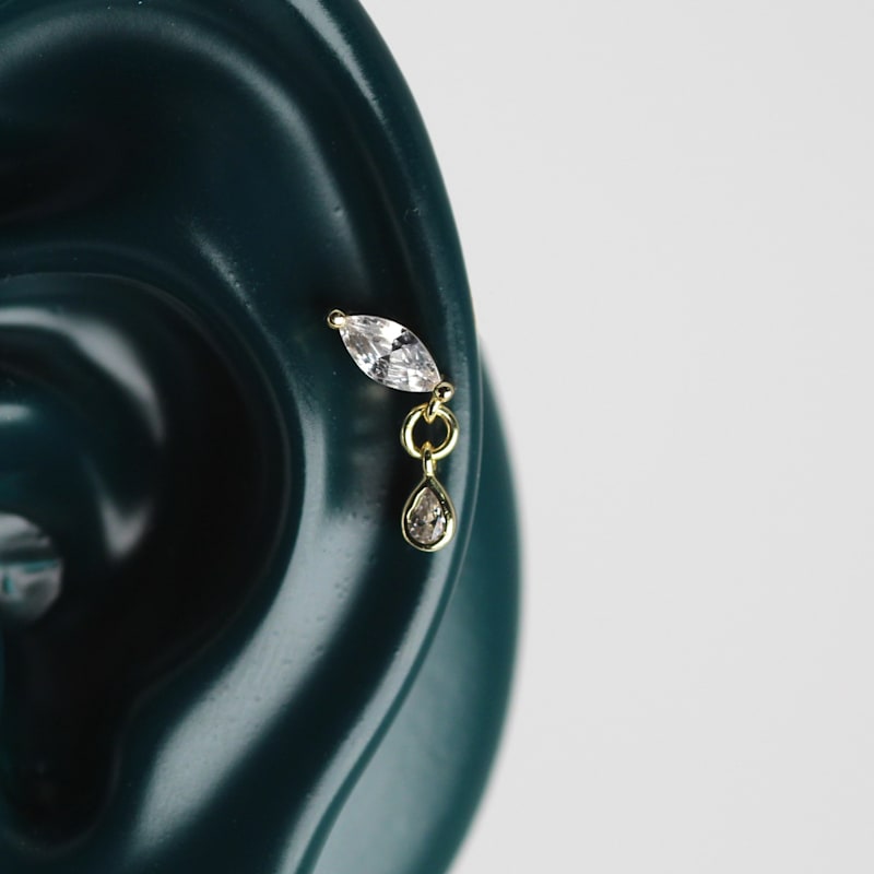 Thumbnail of Gold Dangle Earrings image