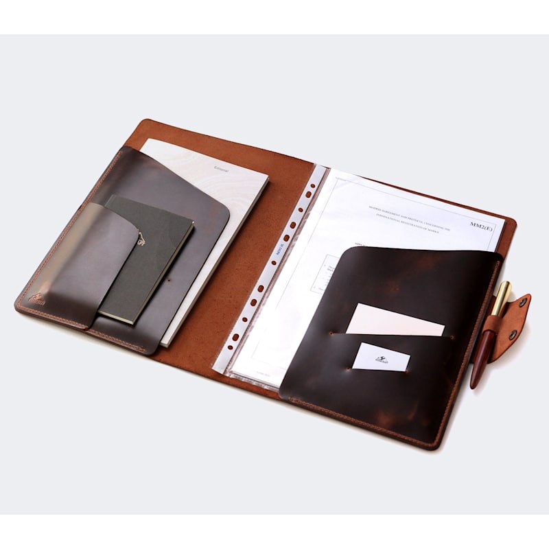 Thumbnail of Hemingway A4 Padfolio - Document Organiser - Brown image