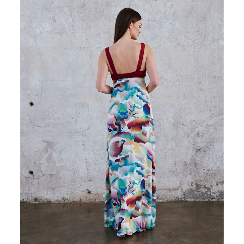 Mamma Mia! Maxi Dress - Ecovero - Cranberry | Oh!Zuza night&day | Wolf &  Badger
