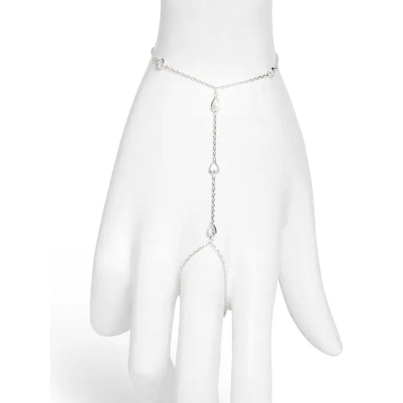 Thumbnail of Multi Stone Hand Chain - Silver image