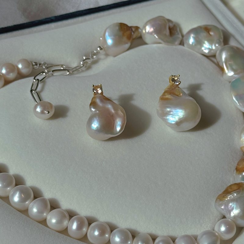 Thumbnail of Multi-Way Large Baroque Pearl Necklace image