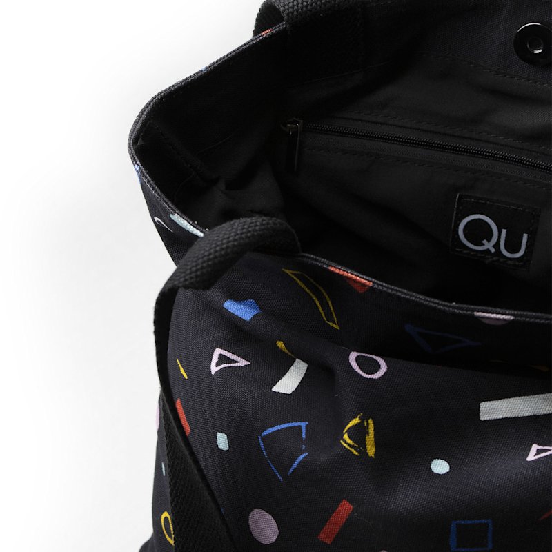Thumbnail of Multicolor Pattern Canvas Tote Bag image