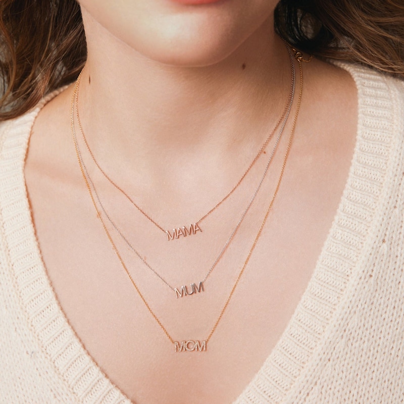 Thumbnail of Mum Necklace - Yellow Gold image