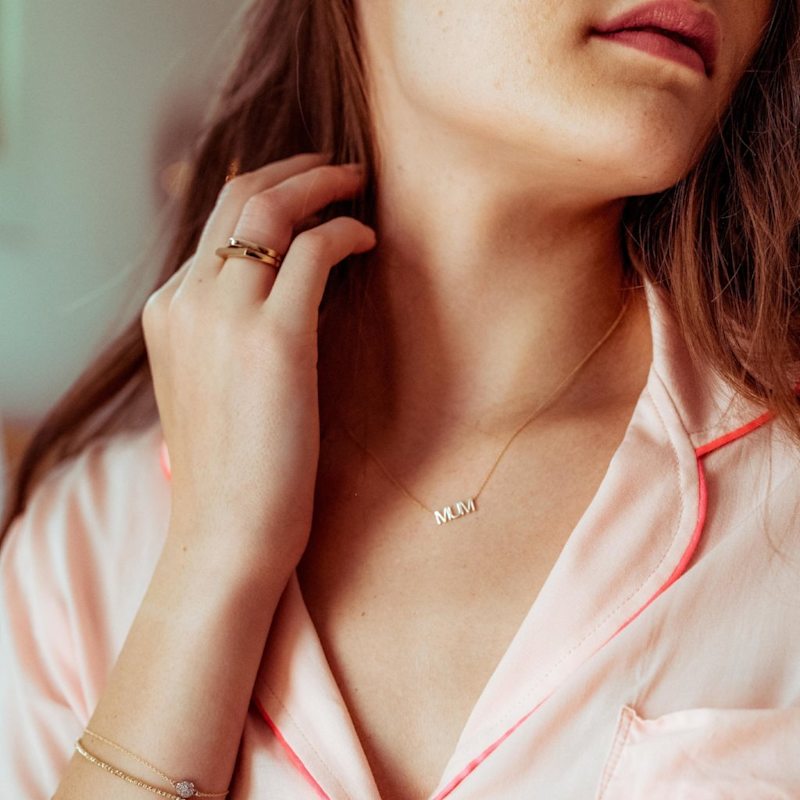 Thumbnail of Mum Necklace - Yellow Gold image