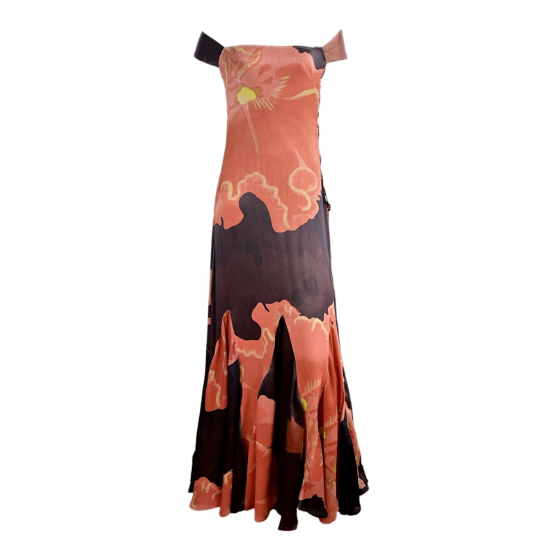 Muscifera | Orange Fiber Maxi Dress by Manuela Cabrales