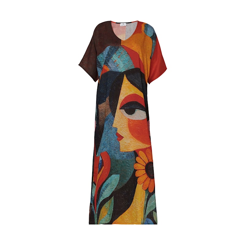 Thumbnail of Muse Abstract Art Long Dress image