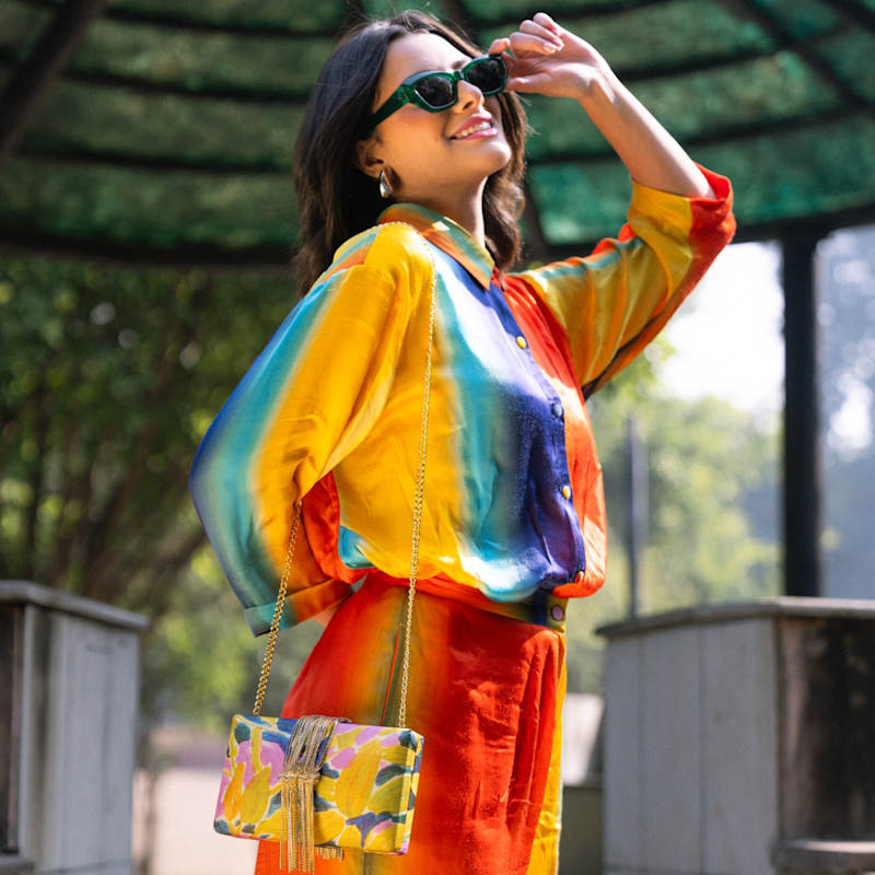 Thumbnail of Muse Fringe Clutch Bag image